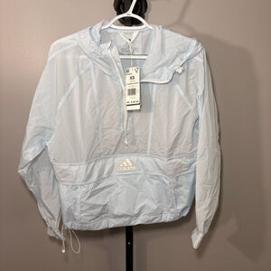 Adidas Light Blue Cropped Wind.RDY Jacket XS